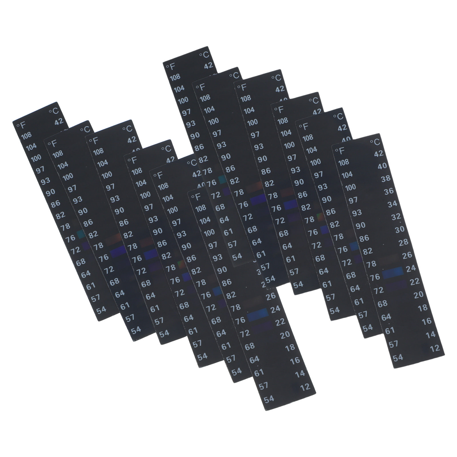 Temperature Strip Thermometer - 10 stuks zelfklevende temperatuurstrips van vloeibaar