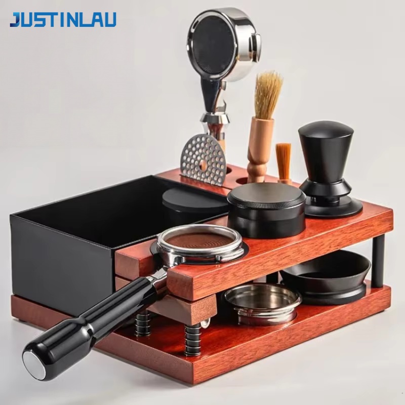 Coffee Knock Box - JUSTINLAU Spring Koffie Tamperhouder met Knock