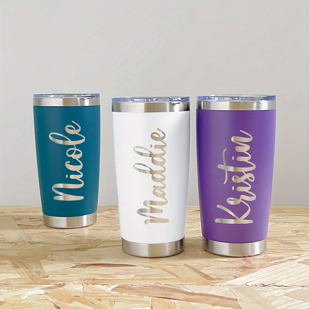 Coffee Equipment Usa - Gepersonaliseerde 20oz RVS Tumbler met Naam,