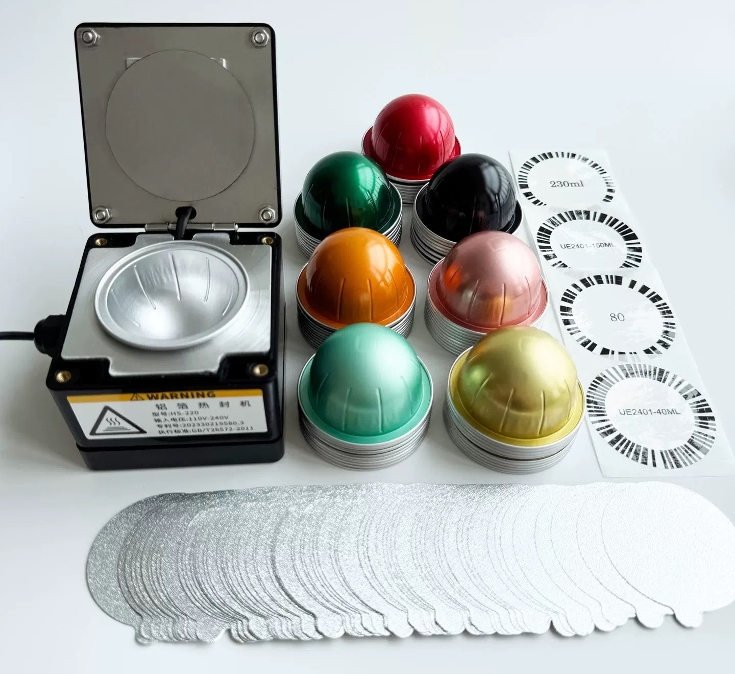 Coffee Equipment For Espresso Machine - Koffie-sealmachine, handmatige heat sealer, compatibel met