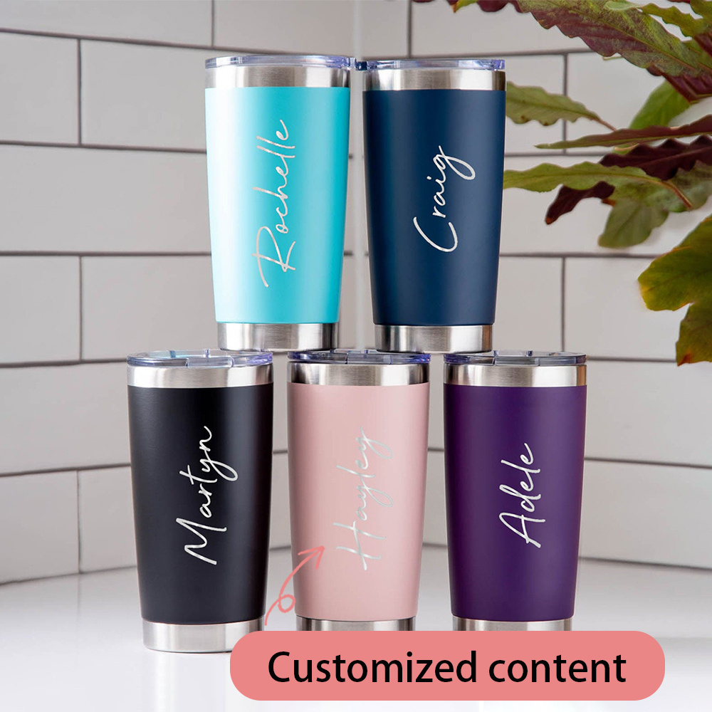 Coffee Equipment Usa - Gepersonaliseerde roestvrijstalen beker voor koude dranken,