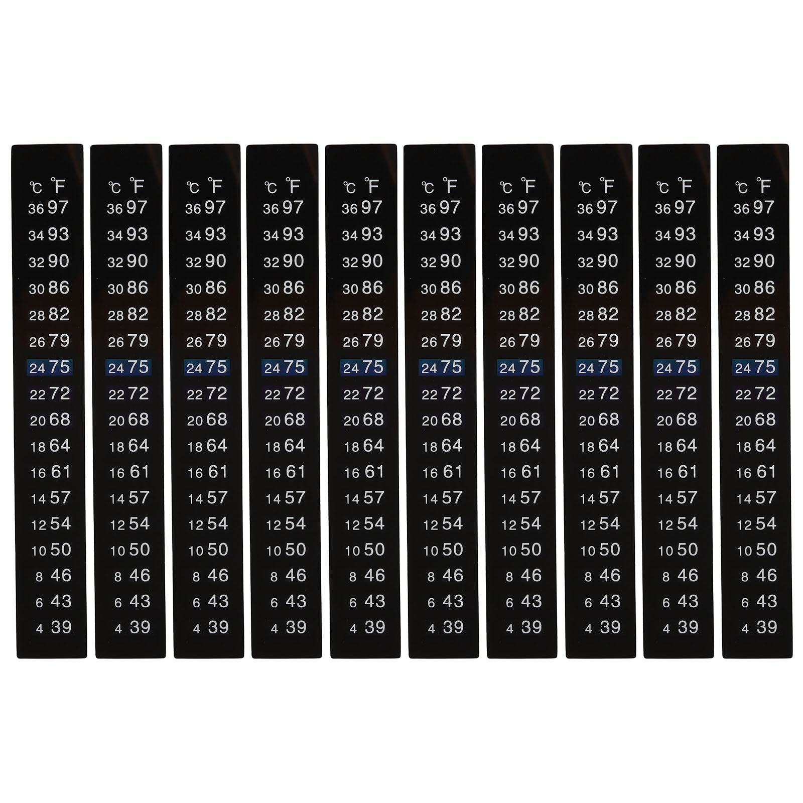 Temperature Strip Thermometer - 10 stuks temperatuurstrips voor brouwen, met