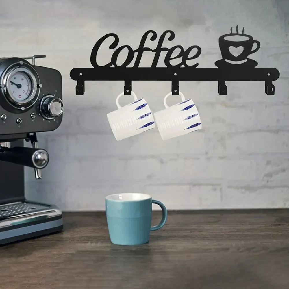 Metalen wandgemonteerde koffie - Coffee Equipment Rack recensie en prijs