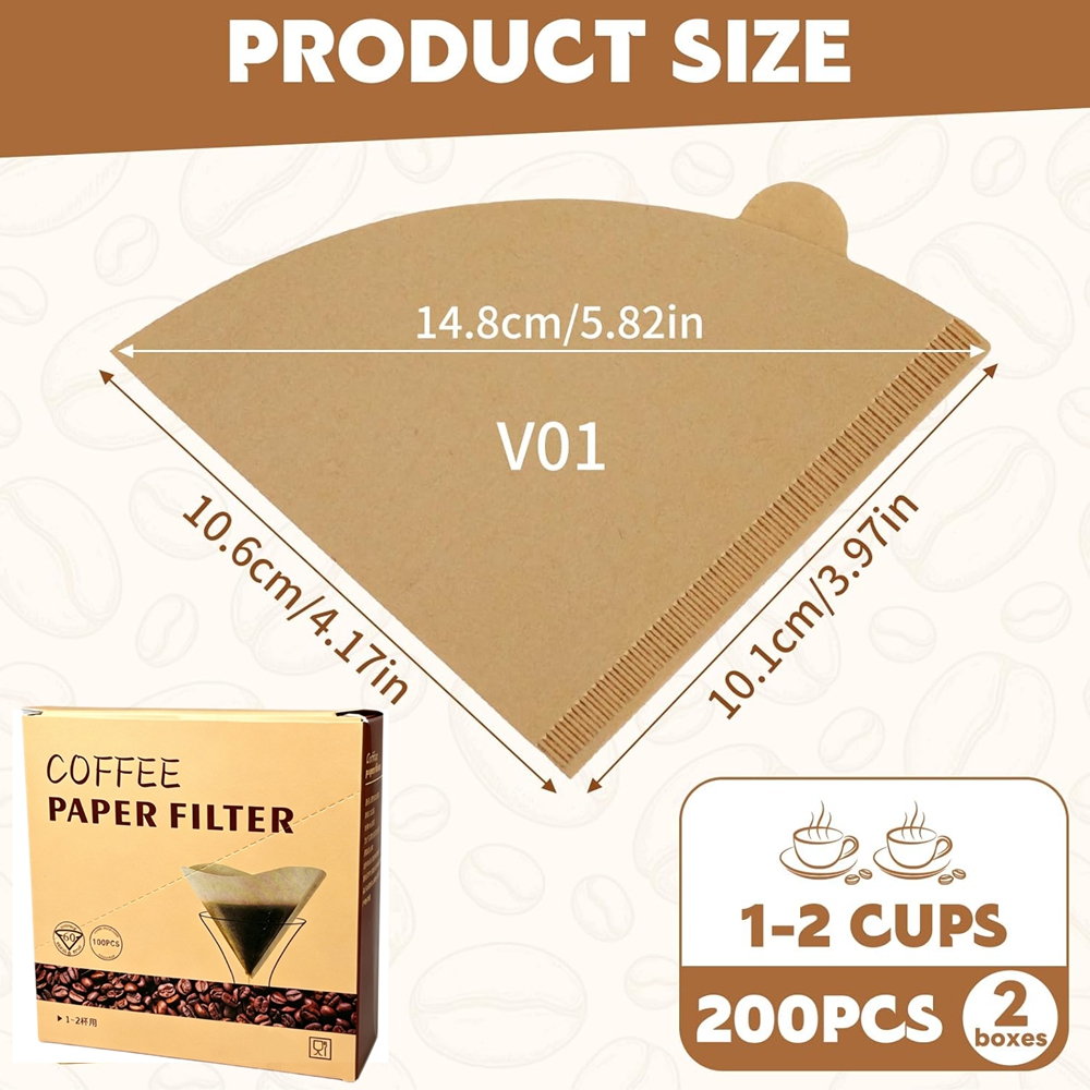 Koffiefilters 200 stuks conisc - Coffee Equipment For Home recensie en prijs