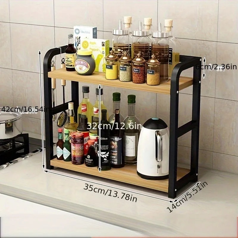 2-laags metalen aanrechtbladre - Coffee Equipment Rack recensie en prijs