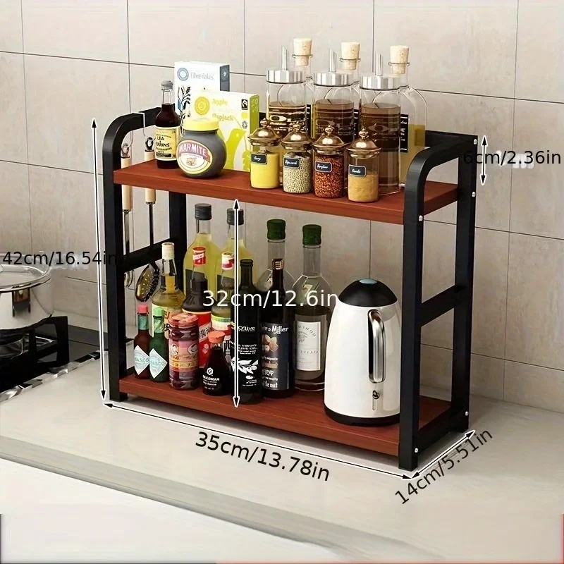 2-laags metalen aanrechtbladre - Coffee Equipment Rack recensie en prijs