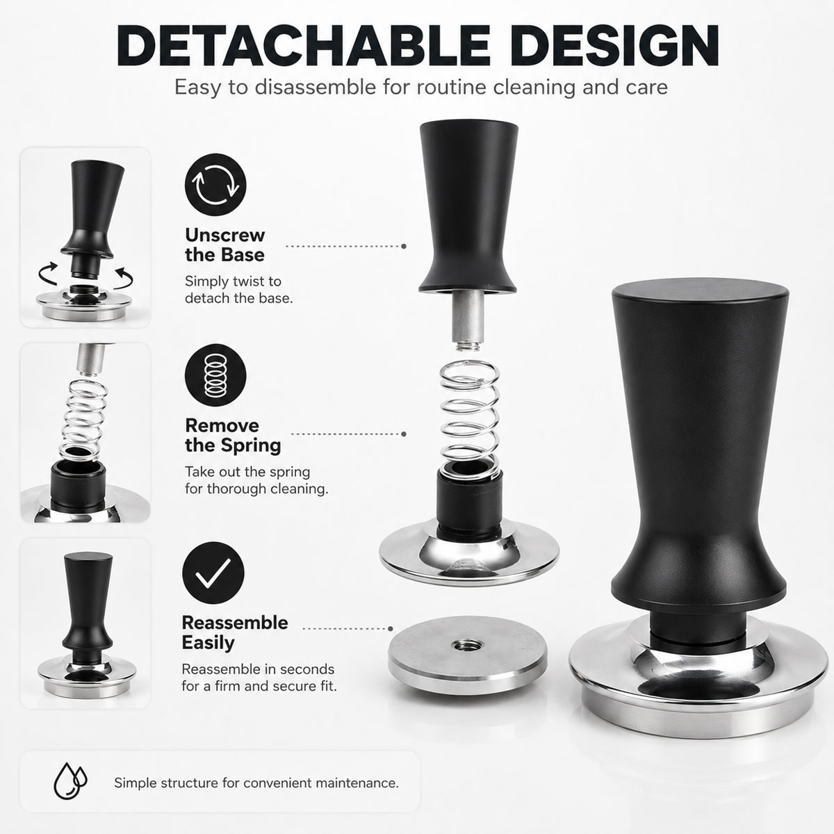 1 stuks 51/53/58 mm koffietamp - Espresso Tamper Set recensie en prijs