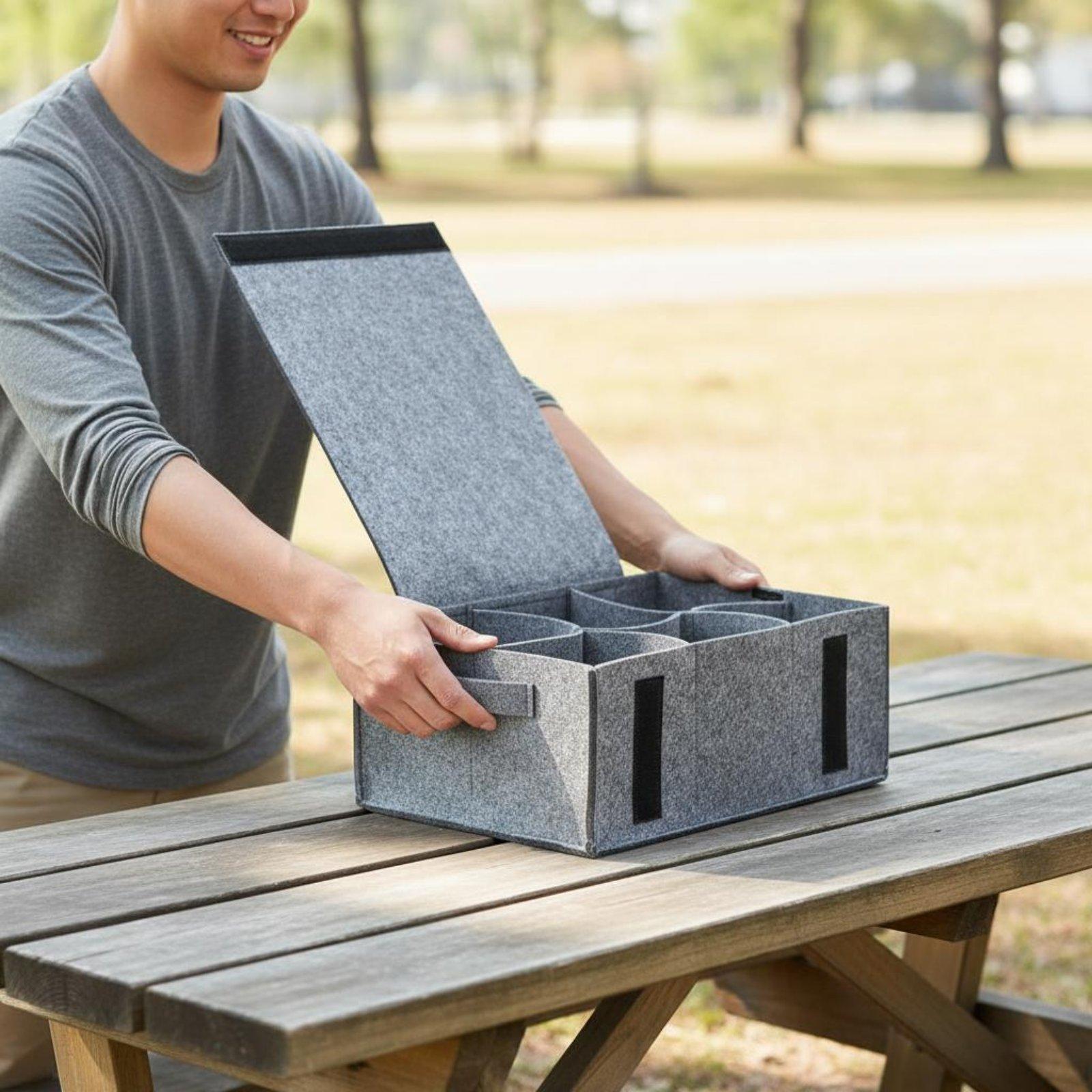 Huishoudelijke vilten opbergta - Coffee Equipment Usa recensie en prijs