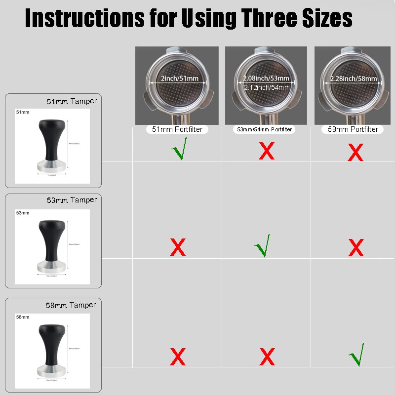 1Pc 51/53/58Mm Espresso Tamper - Espresso Tamper Set recensie en prijs