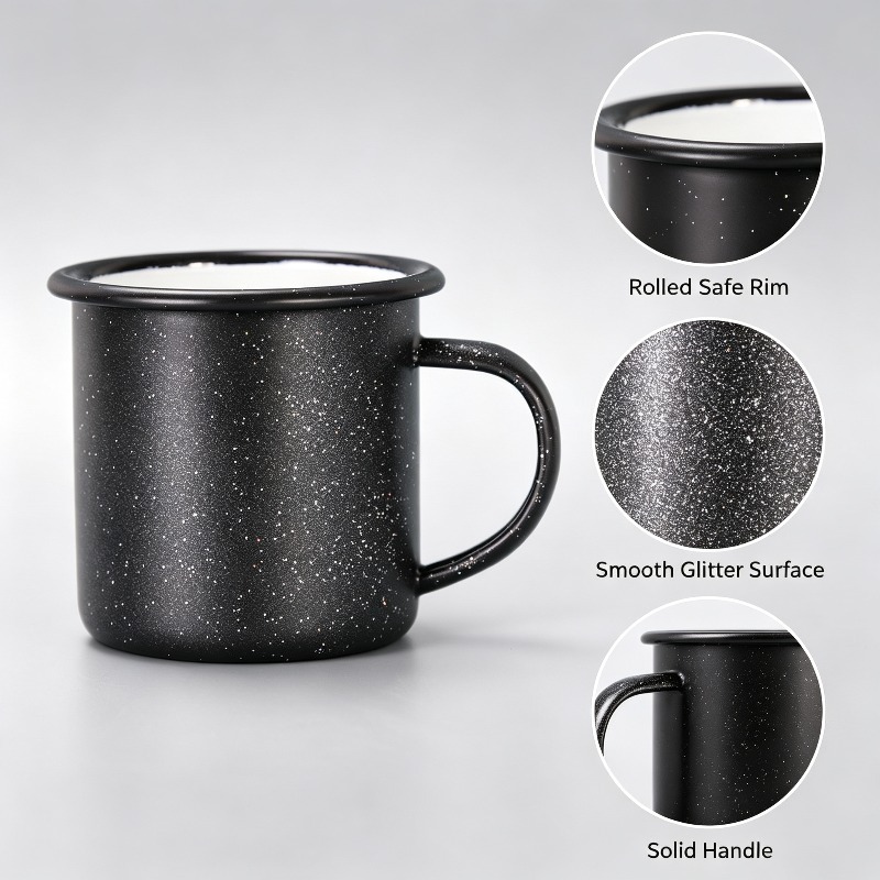 Vintage mok met een emaillerin - Coffee Equipment For Home recensie en prijs