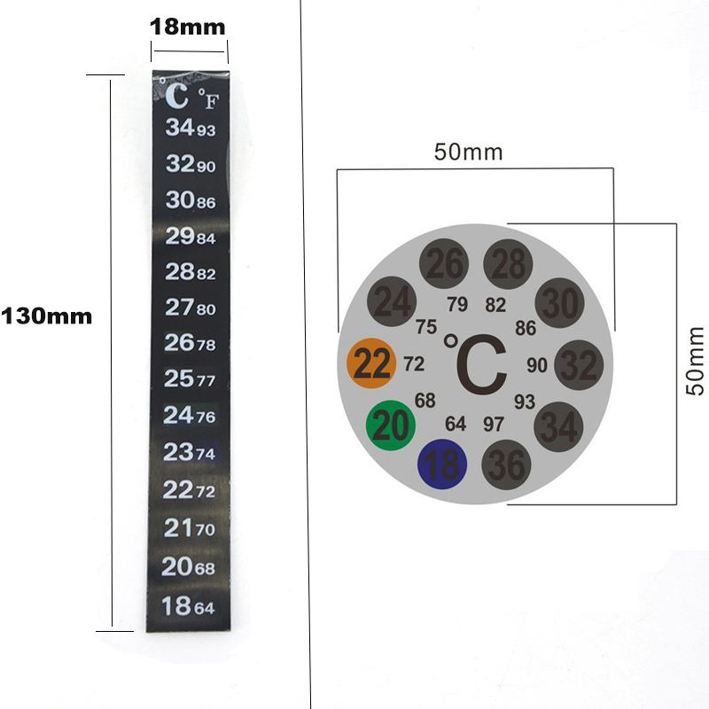 1 stks 2 stks Aquarium Aquariu - Temperature Strip Thermometer recensie en prijs