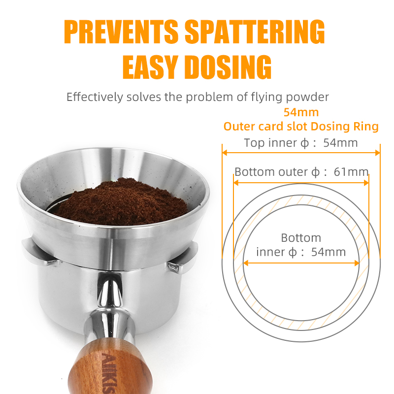 54mm Koffie Doseerring Rvs Bar - Espresso Tamper Set recensie en prijs