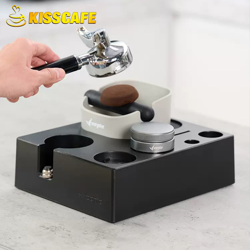 Koffie Tamper Station Mat Stan - Coffee Knock Box recensie en prijs